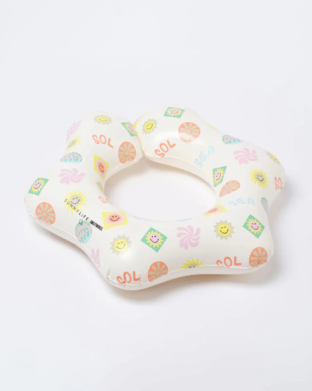 SUNNYLiFE Kiddy Float Pool Ring-SMILEY World Sol Sea