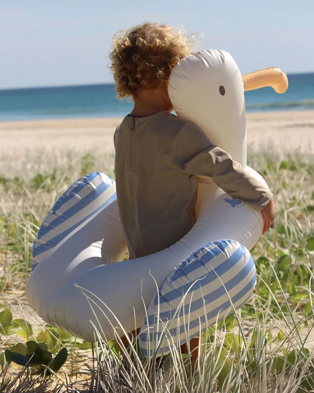 SUNNYLiFE Kids Pool Ring Tube-Seagull-White - Image 6