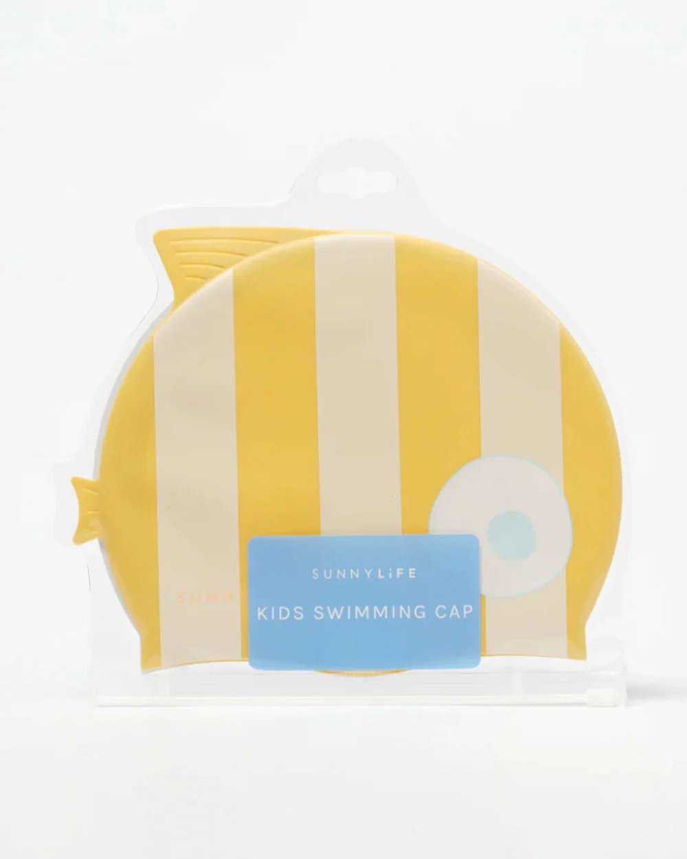 SUNNYLiFE Kids Swim Cap-Fish-Orange - Image 3