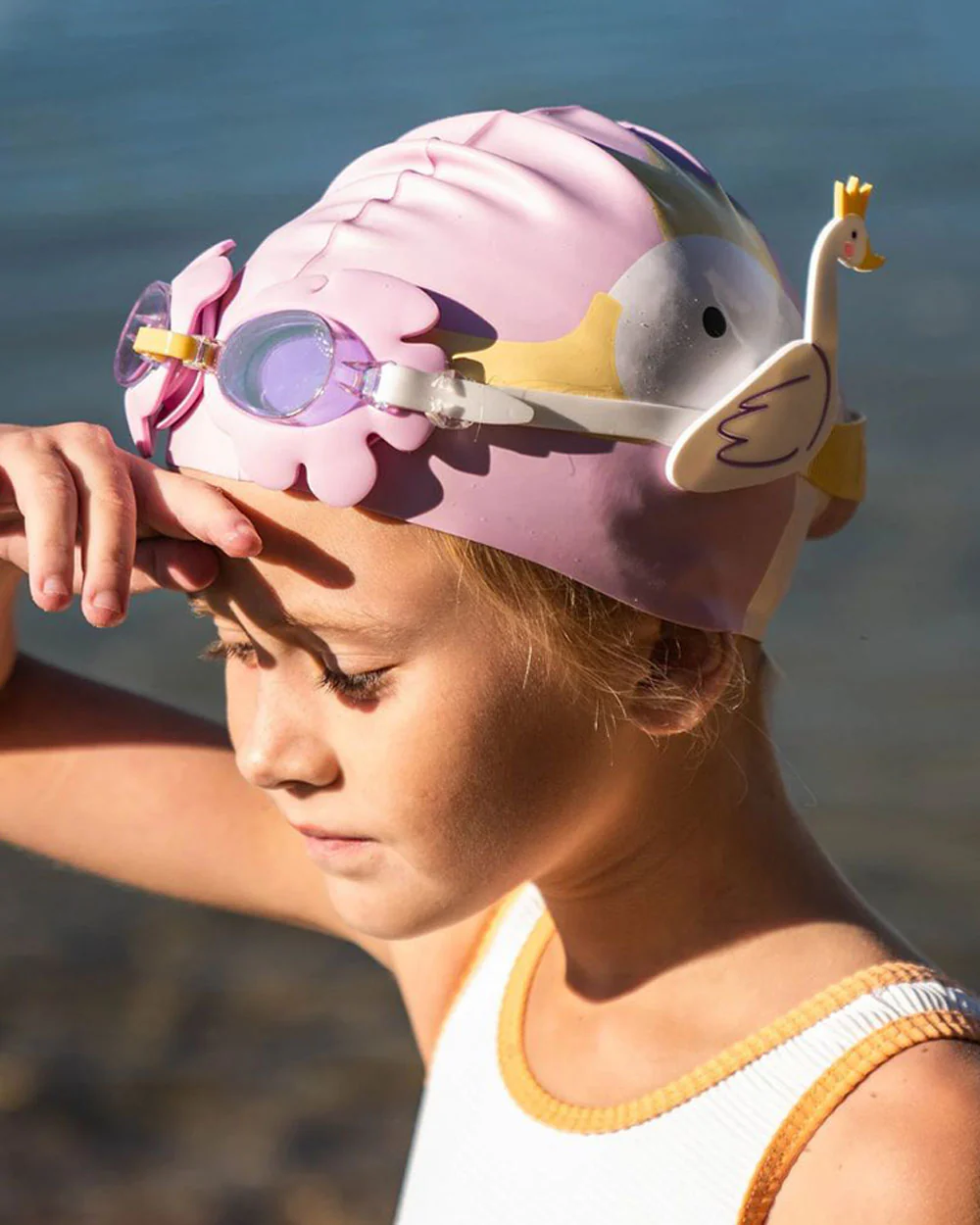 SUNNYLiFE Kids Swim Goggles-Princess Swan-Multicolor - Image 6