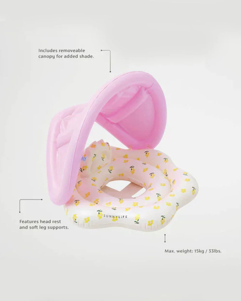 SUNNYLiFE Pool Float-B-Mima-Lemon - Image 5