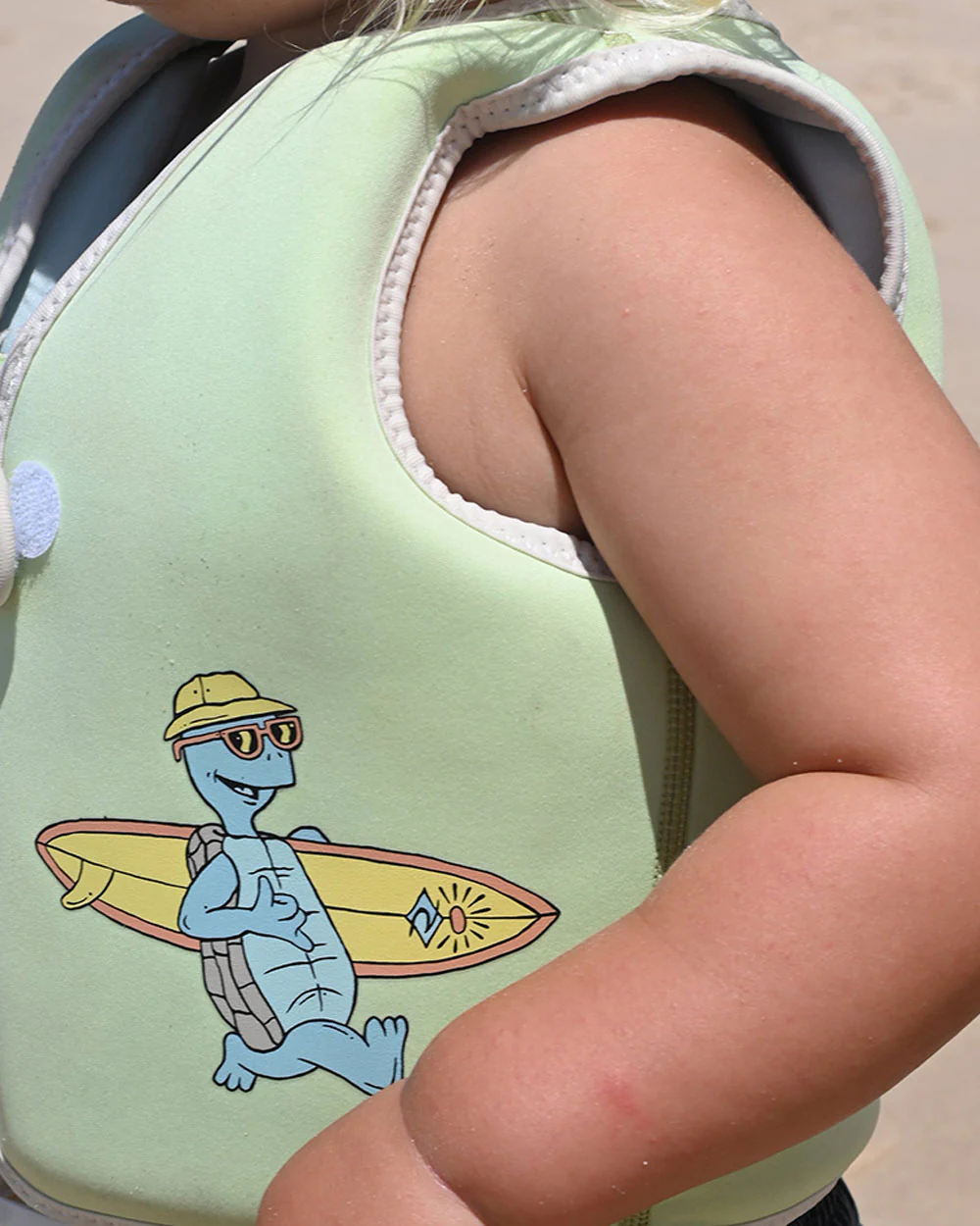 SUNNYLiFE Swim Vest-Turtle-Aqua-For Infants - Image 5