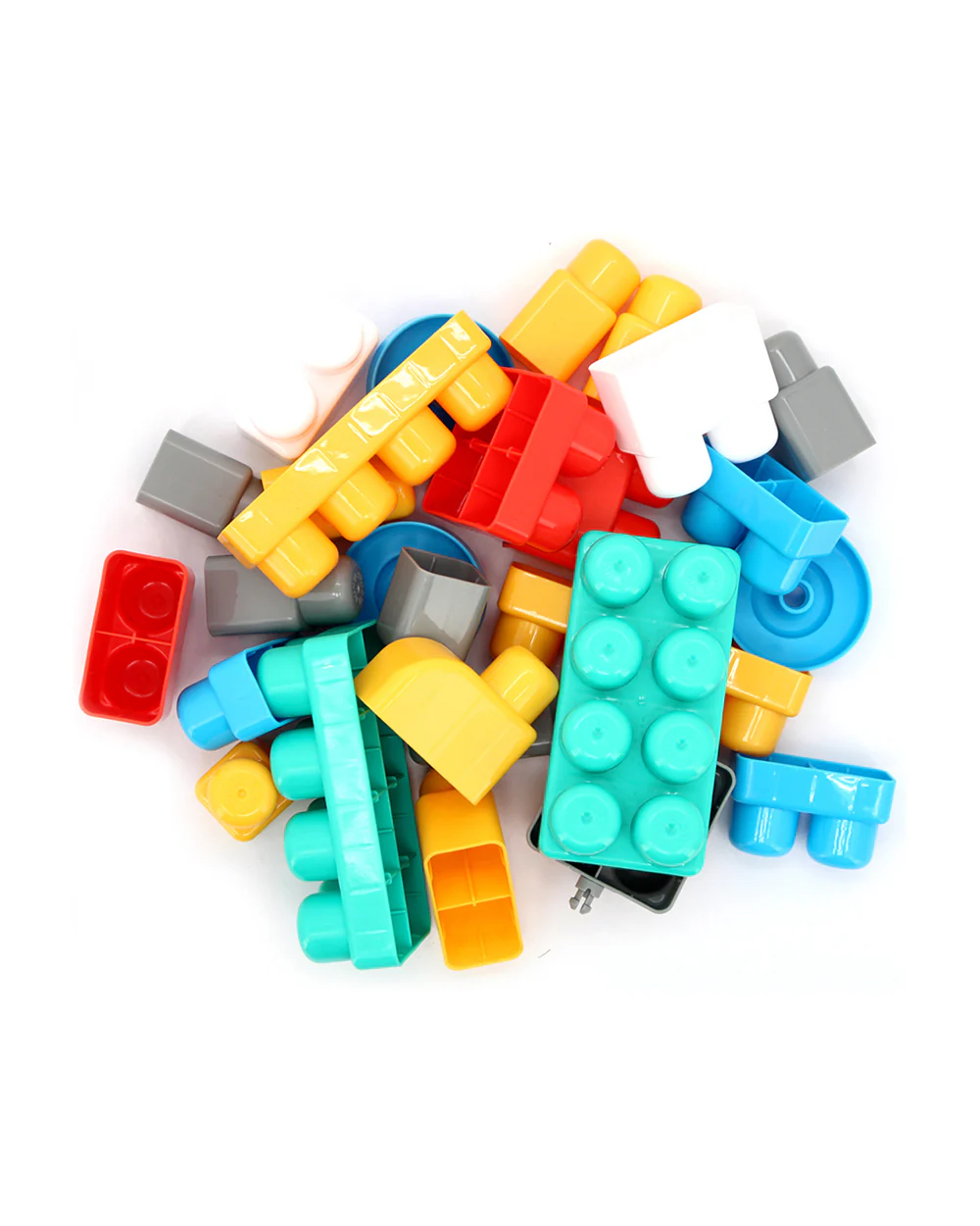 Sunta Cow Building Blocks-30 Colorful Pieces In Portable Trolley Container-Promotes Creativity & Motor Skills-18M+ - Image 3