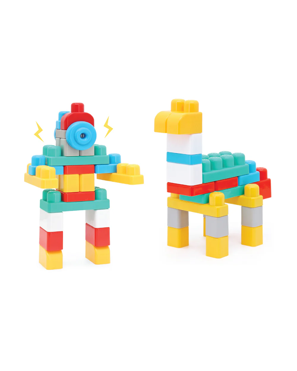 Sunta Cow Building Blocks-30 Colorful Pieces In Portable Trolley Container-Promotes Creativity & Motor Skills-18M+ - Image 5