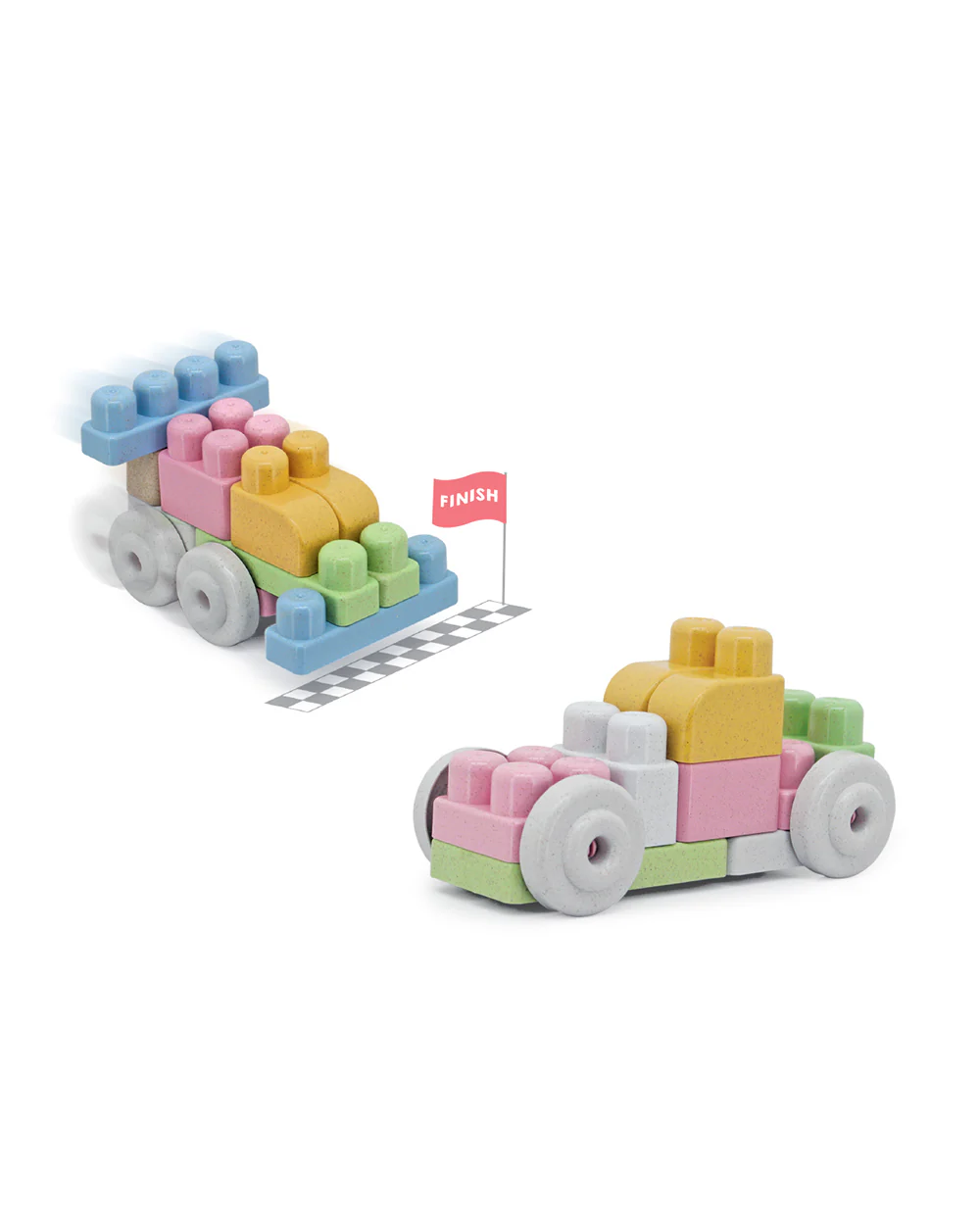 Sunta Mijoy Rice Husk Building Blocks-Mix Series-50 Eco-Friendly Bio Plastic Pieces With Round Edges-Boosts Creativity & Motor Skills-18M+ - Image 5