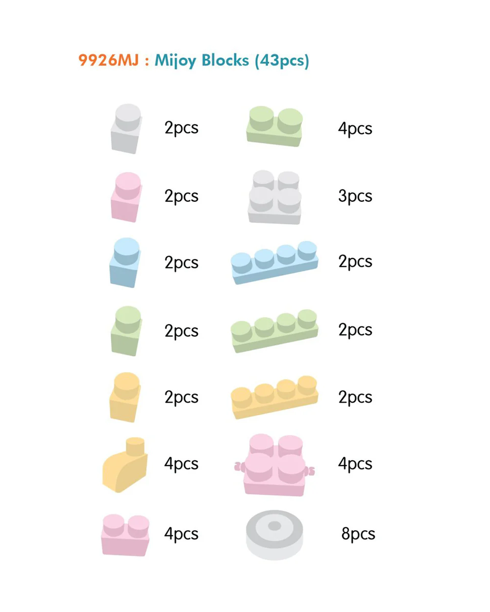 Sunta The Blocks Of Joy Building Blocks-43 Rice Husk Pieces In Portable Box-Boosts Creativity & Motor Skills-18M+ - Image 4