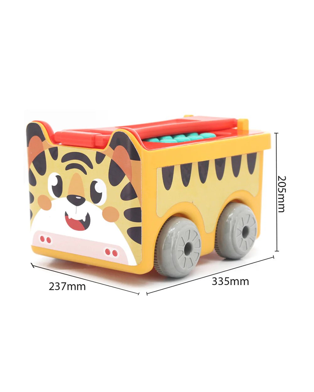 Sunta Tiger Building Blocks-30 Colorful Pieces In Portable Trolley Container-Promotes Creativity & Motor Skills-18M+ - Image 7