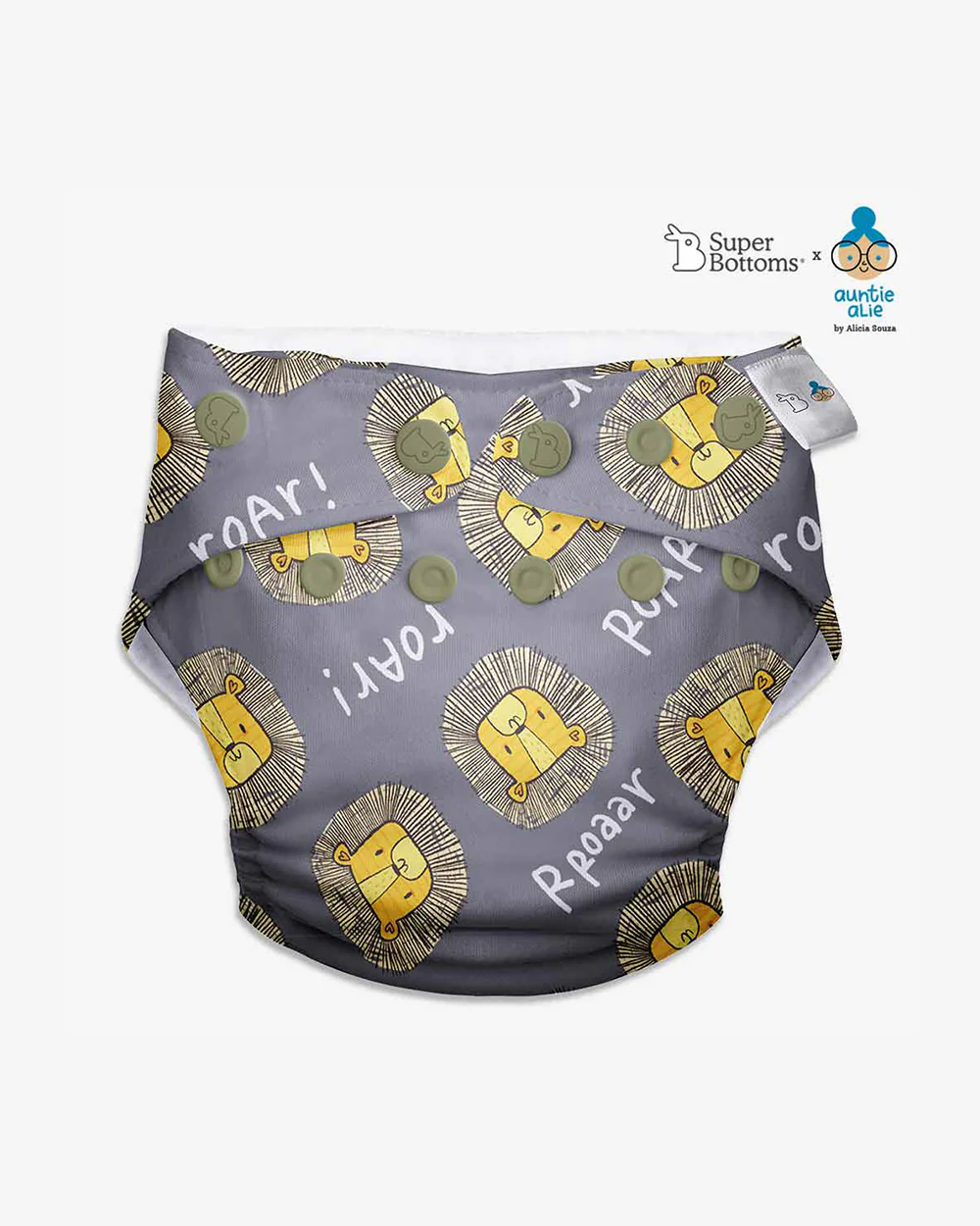 SuperBottoms Auntie Alie Collection-Freesize UNO Cloth Diapers-Padded Underwears-100% Organic Cotton-Washable & Reusable-3 to 36M-Pack of 3 - Image 10