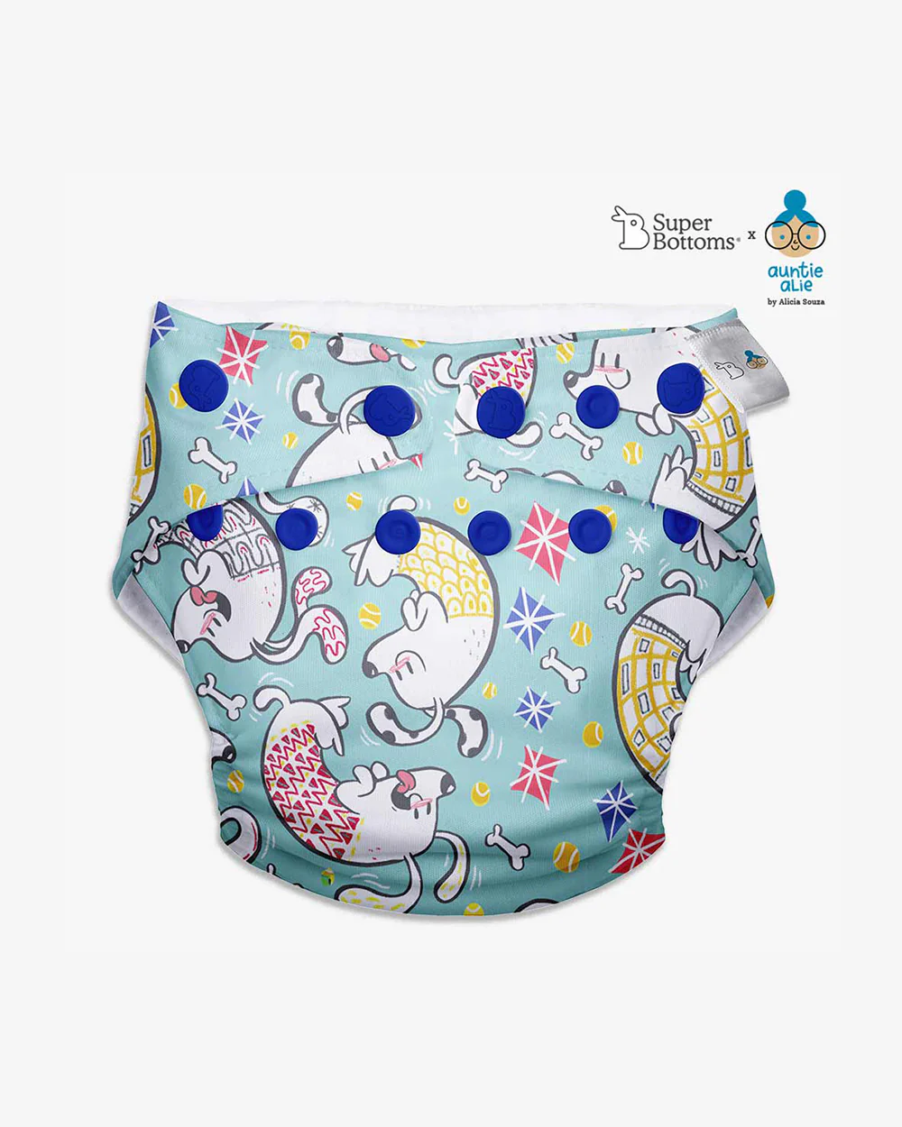SuperBottoms Auntie Alie Collection-Freesize UNO Cloth Diapers-Padded Underwears-100% Organic Cotton-Washable & Reusable-3 to 36M-Pack of 3 - Image 9