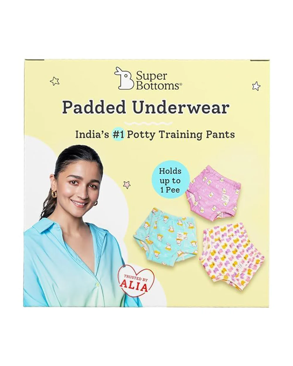 SuperBottoms Bummy World Cloth Diapers-Padded Underwear-100% Cotton-Washable & Reusable-Pack of 3 - Image 3