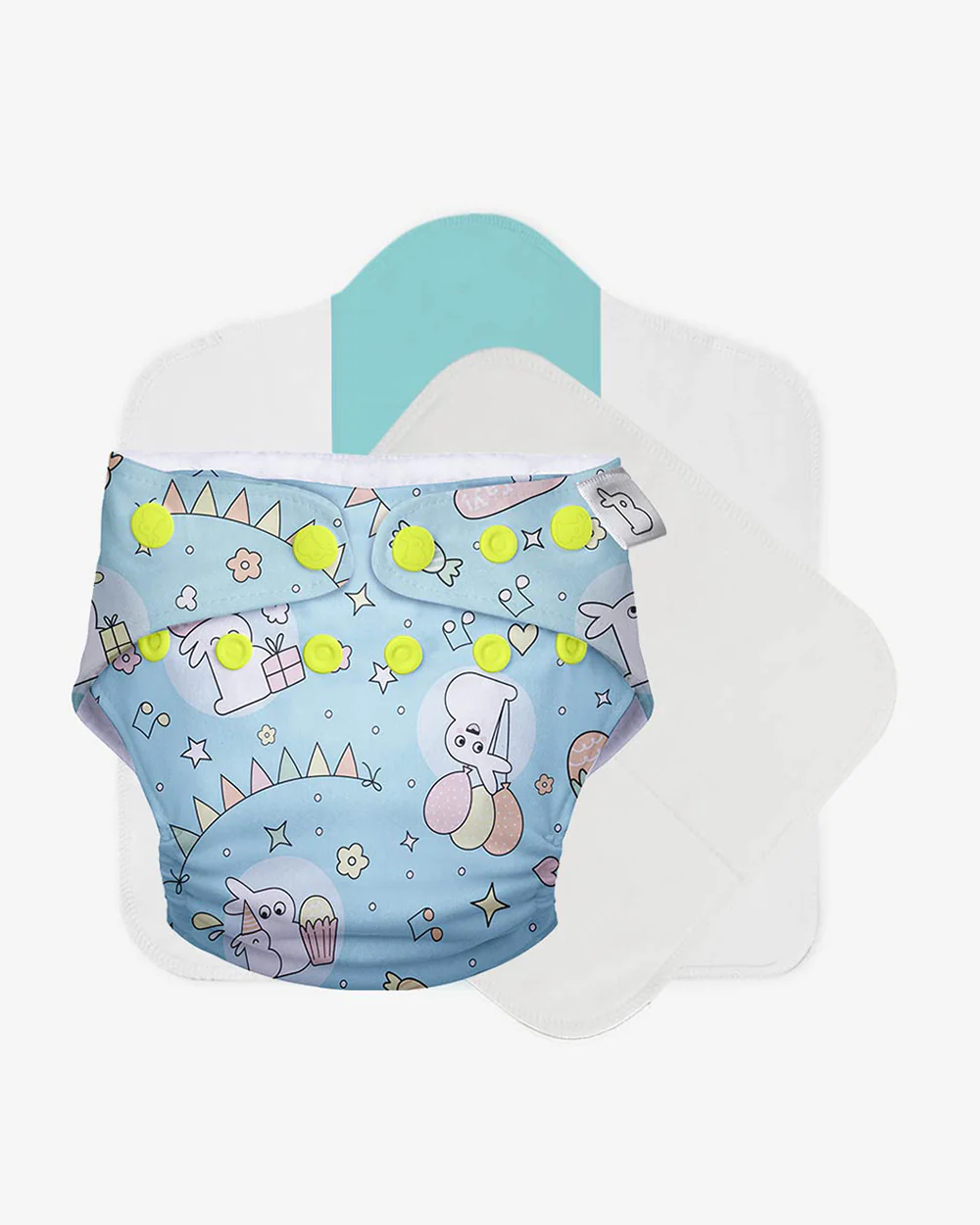 SuperBottoms Hunny Bummy Freesize UNO-12 Hours Absorbency Cloth Diaper-Padded Underwear-100% Organic Cotton-Washable & Reusable-3 to 36M - Image 2