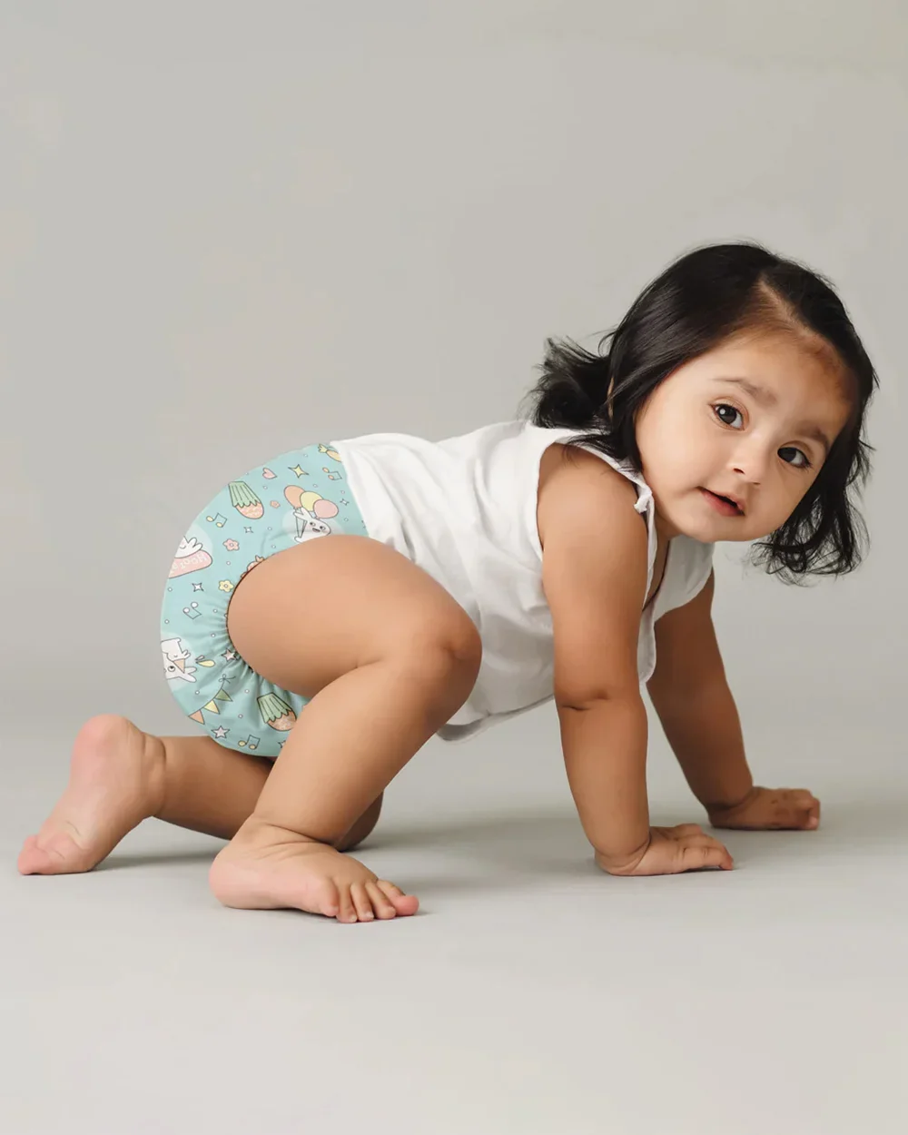 SuperBottoms Hunny Bummy Freesize UNO-12 Hours Absorbency Cloth Diaper-Padded Underwear-100% Organic Cotton-Washable & Reusable-3 to 36M - Image 7