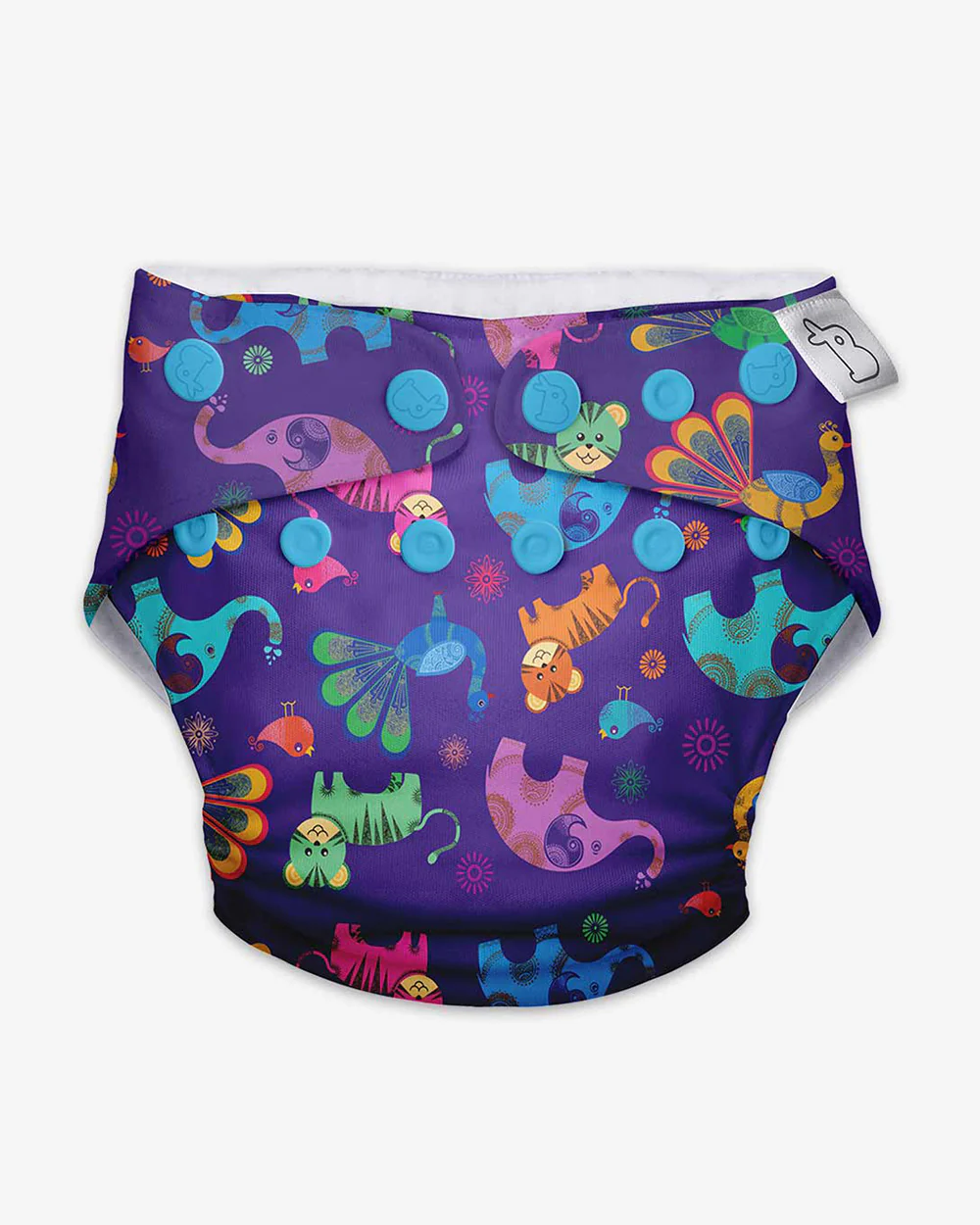 SuperBottoms Purple Love Freesize UNO Cloth Diaper-Padded Underwear-100% Organic Cotton-Washable & Reusable-3 to 36M - Image 14