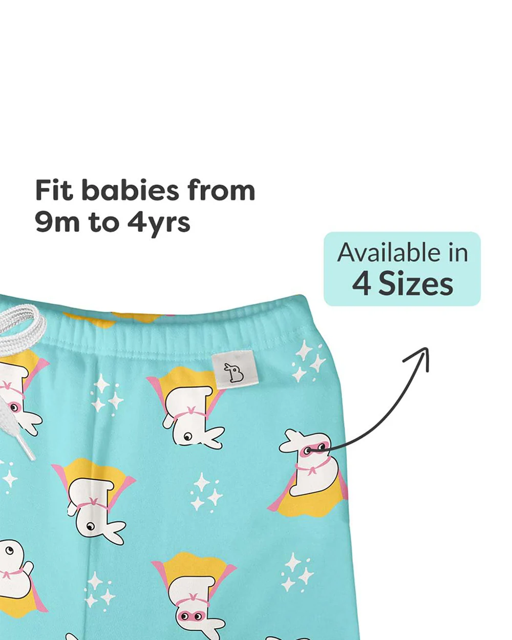 SuperBottoms Super Bummy Diaper Pants-100% Cotton-With Padded Underwear - Image 5