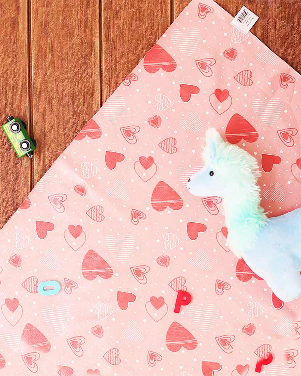 SuperBottoms Travel Diaper Changing Mats-Lightweight & Anti-Heat-Cotton Fleece-Peppy Pink-Pack of 2 - Image 8