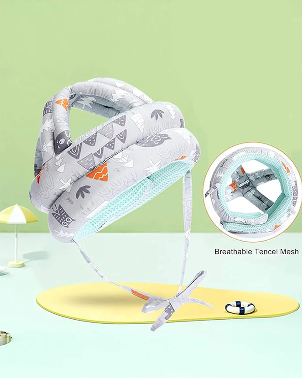 Syga Baby Safety Helmet-Infant Head Protector-6 to 36M-Grey Forest - Image 4