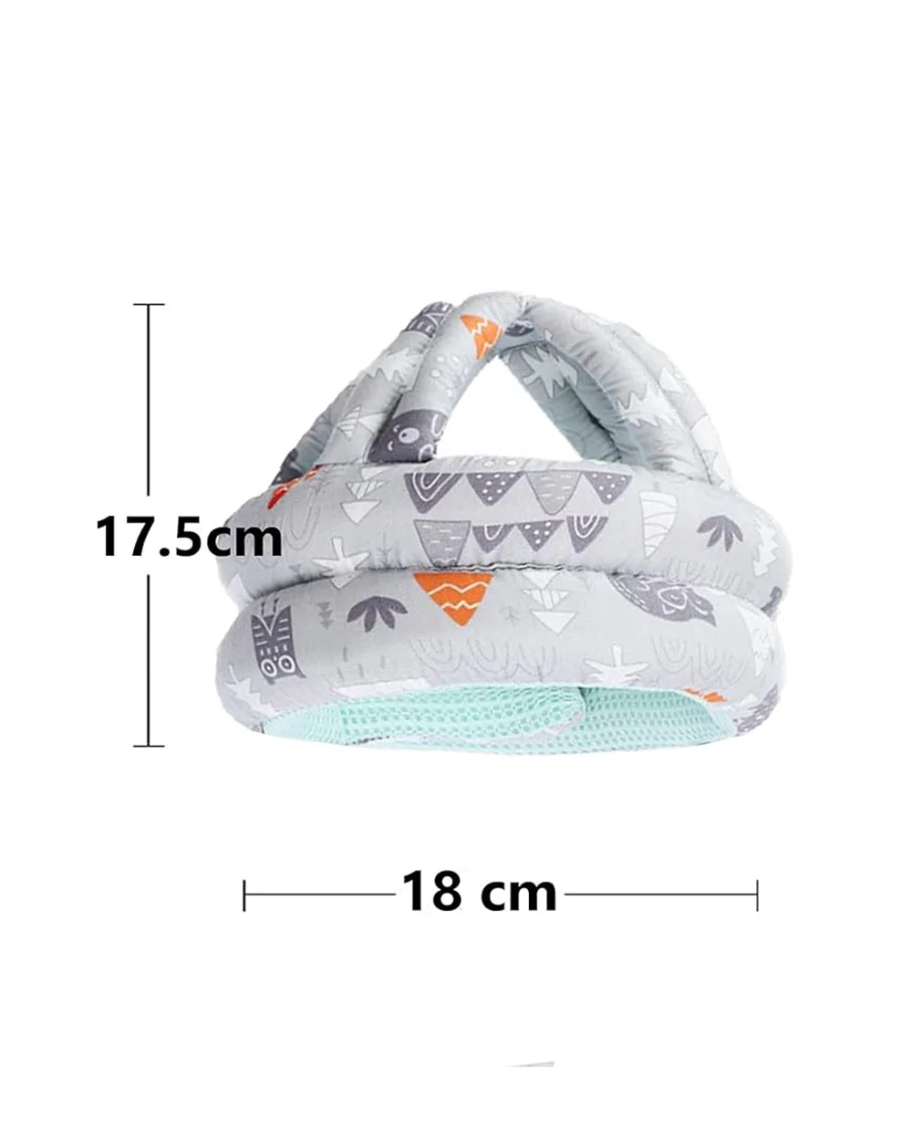 Syga Baby Safety Helmet-Infant Head Protector-6 to 36M-Grey Forest - Image 7