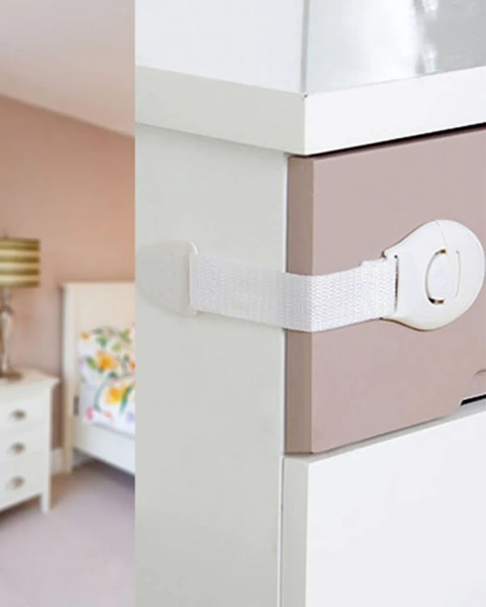 SYGA Baby Safety Lock-Prevents Child from Opening of Cabinet, Drawer & Wardrobe-Easy to Install-White - Image 26