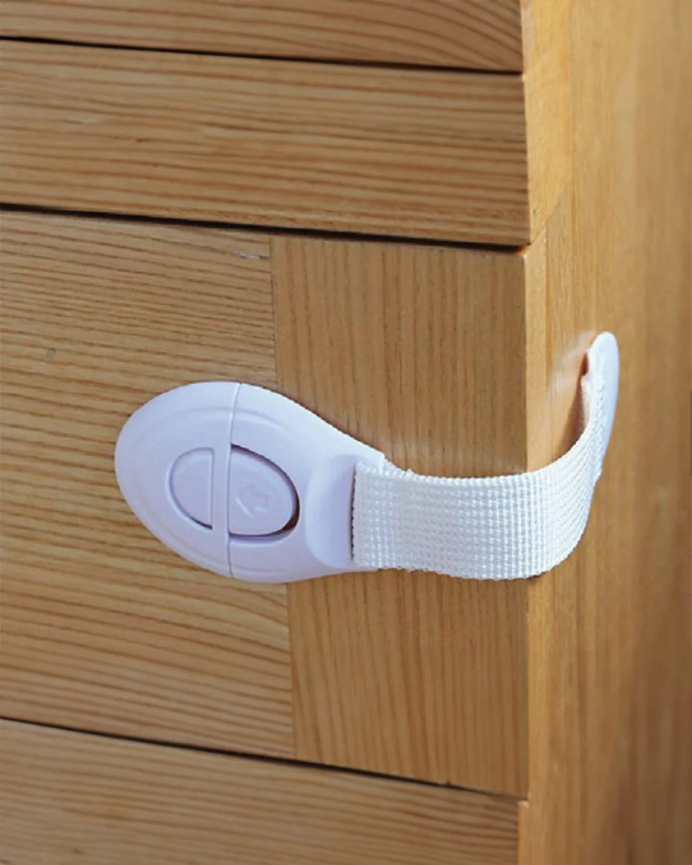 SYGA Baby Safety Lock-Prevents Child from Opening of Cabinet, Drawer & Wardrobe-Easy to Install-White - Image 4