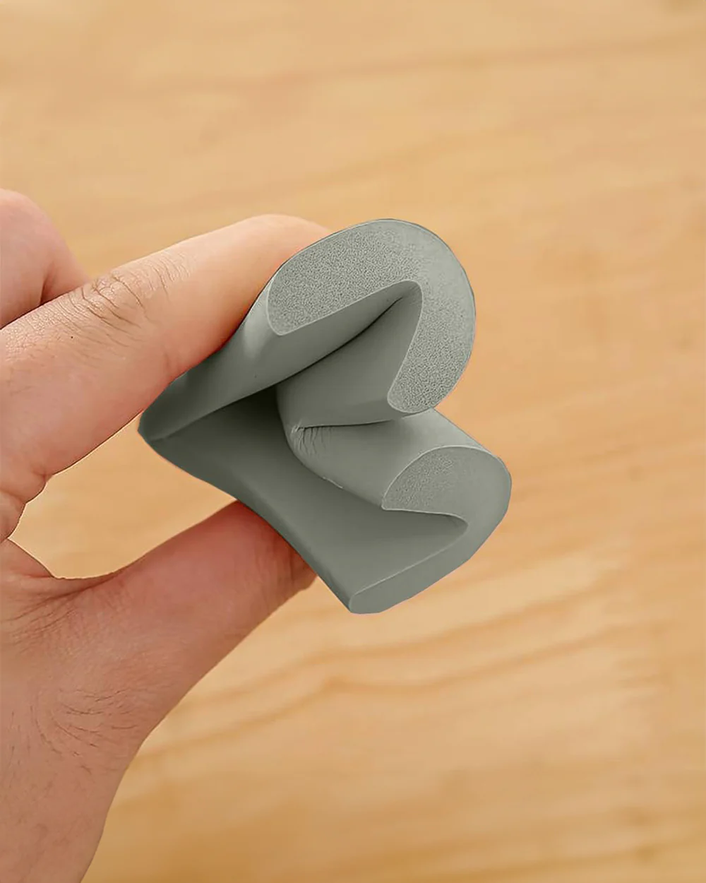 SYGA Edge Guard Protector-Suitable for Table and Desk-With Impact Absorbing Foam-U Shape-Grey - Image 3