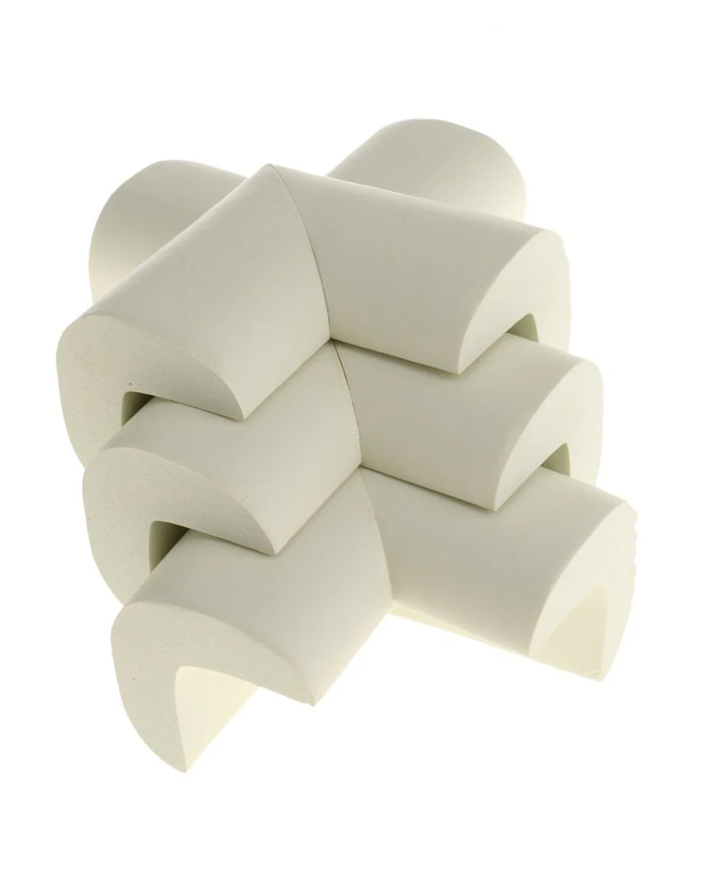 SYGA Edge Guard Protector-Suitable for Table and Desk-With Impact Absorbing Foam-L Shape-White - Image 5