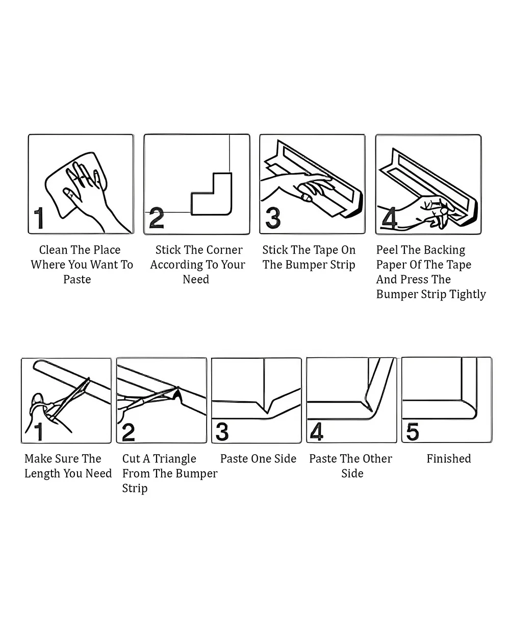 SYGA Edge Guard Strip-Cushion Corner Cover Tape-Foam-Infant Bump Protector-For Sharp Edges of Furniture & Corners-Grey - Image 26