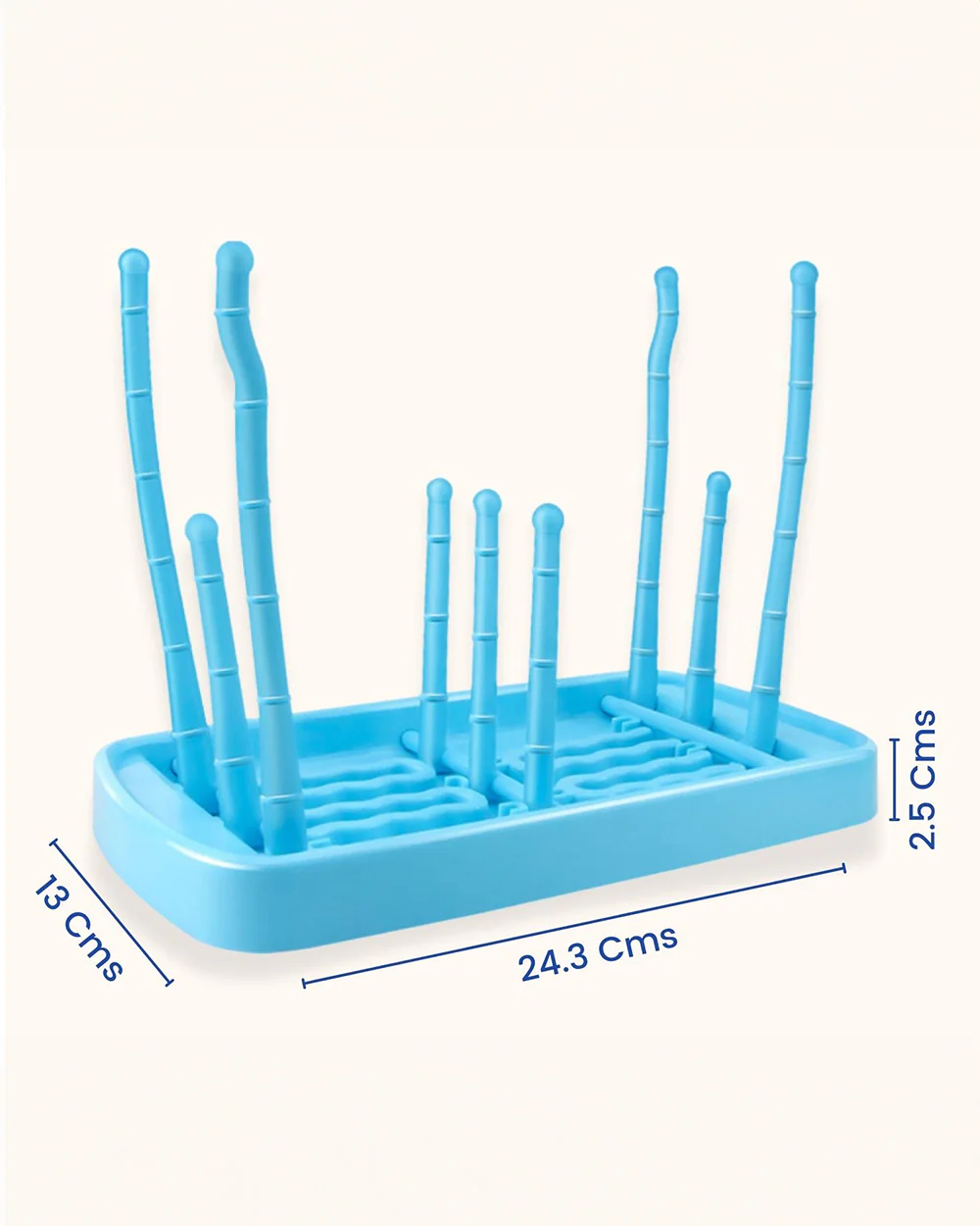 Syga Foldable Baby Bottle Drying Rack-Blue - Image 2