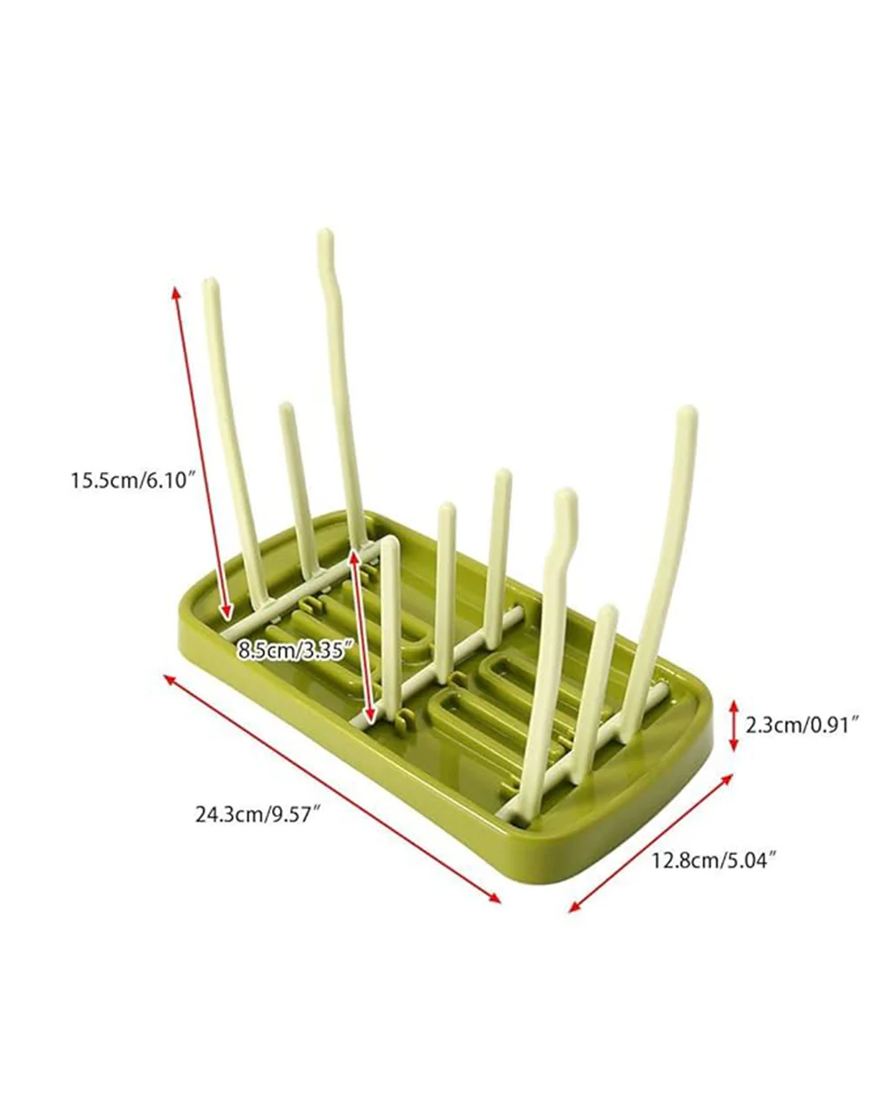 Syga Foldable Baby Bottle Drying Rack-Green - Image 3