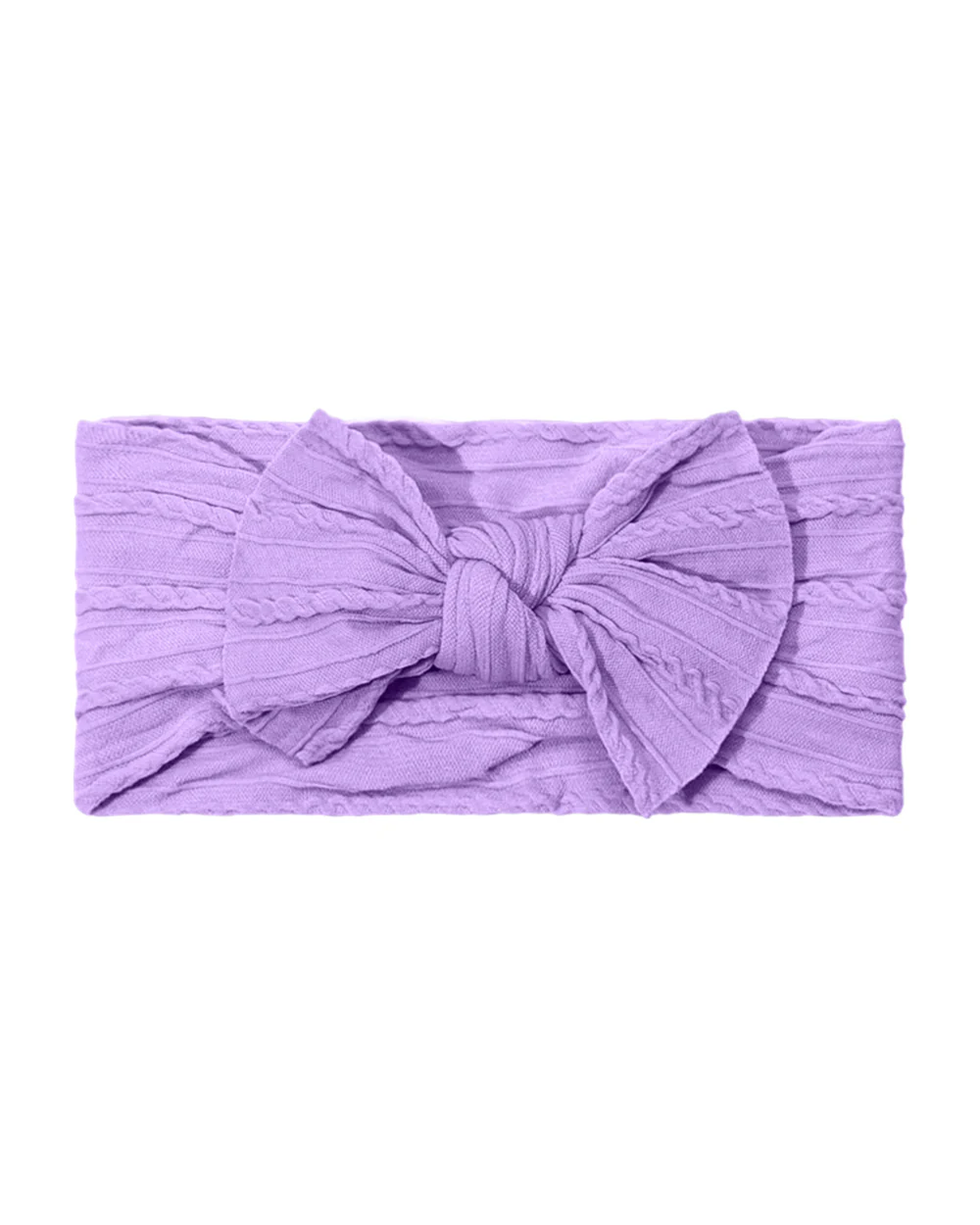 Syga Lavender Headband-Solid-Cotton Blend-For Infants