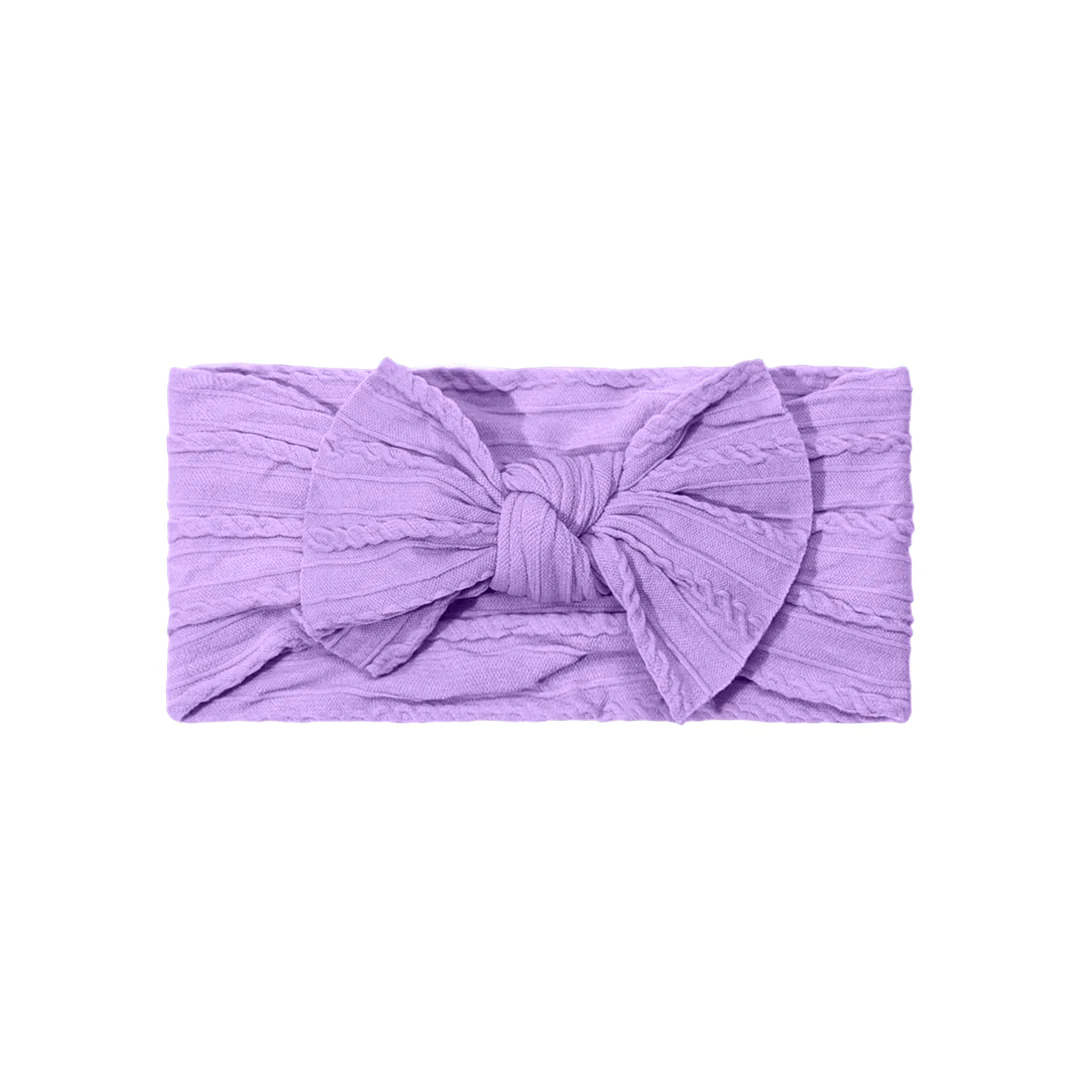 Syga Green, Pink & Lavender Headbands-Solid-Cotton Blend-Pack Of 3-For Infants - Image 15
