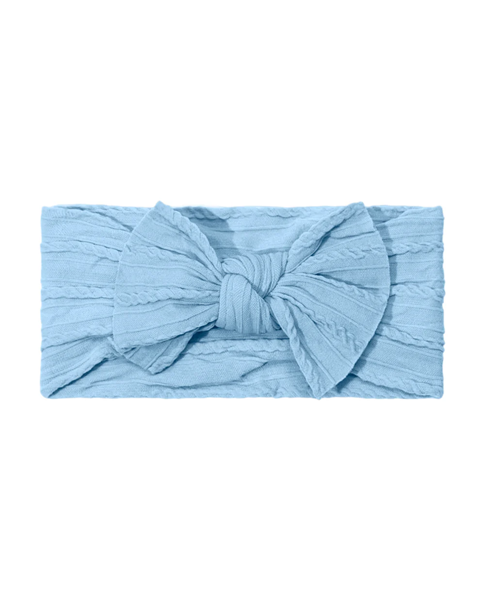 Syga Light Blue Headband-Solid-Cotton Blend-For Infants