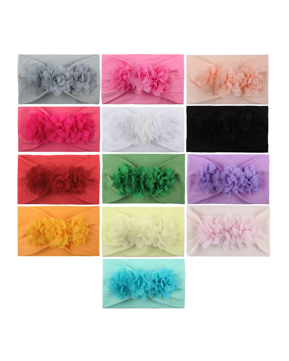 Syga Peach Headband-Solid-Nylon-For Infants - Image 4