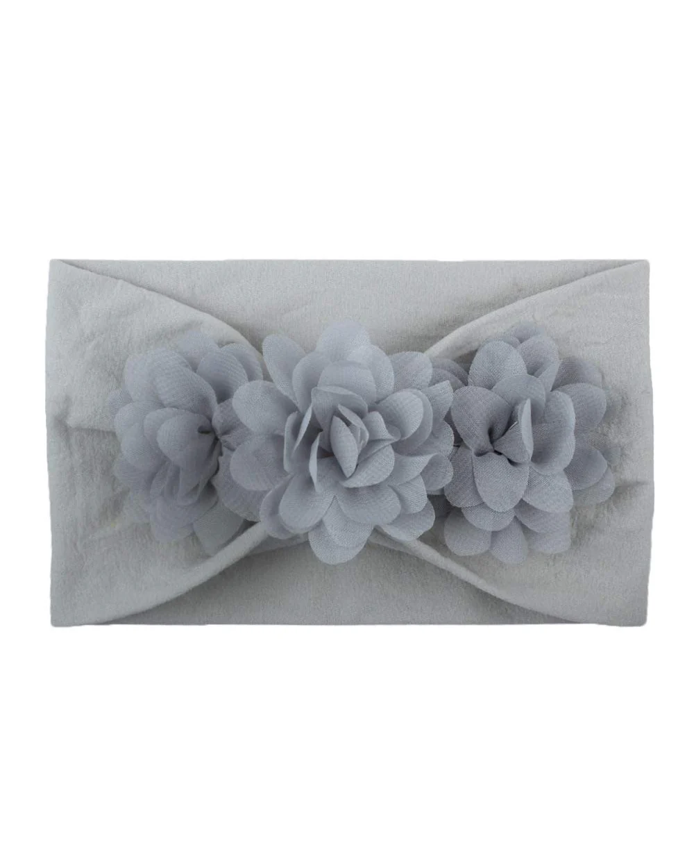 Syga Grey Headband-Solid-Nylon-For Infants