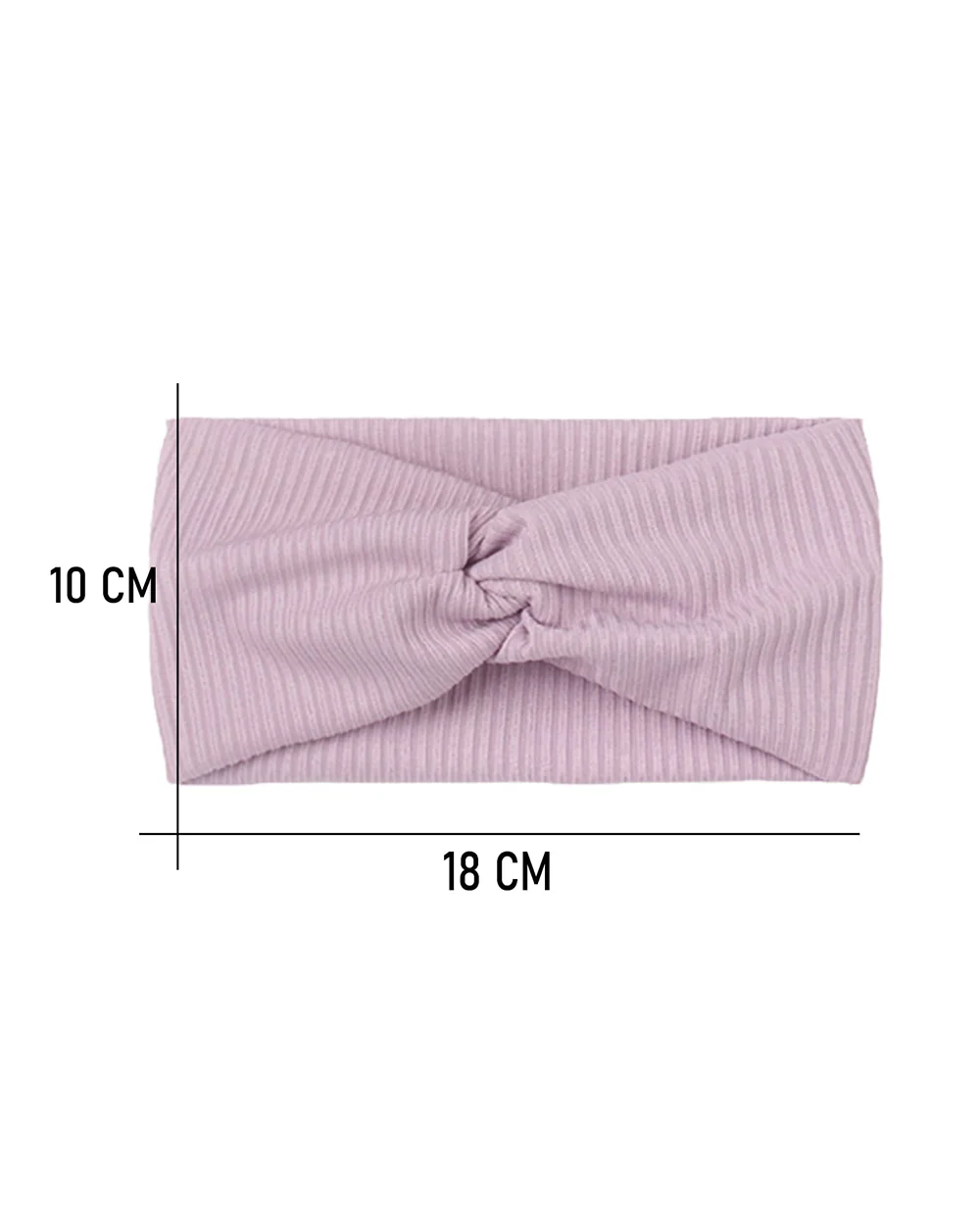 Syga Lavender Headband-Striped-Cotton-For Infants - Image 3
