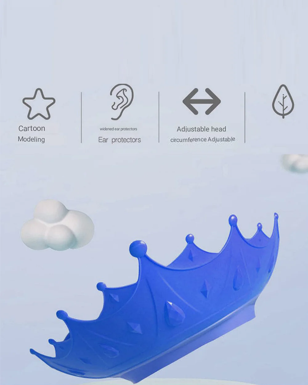 Syga Shower Cap-With Visor Hat-Blue - Image 4