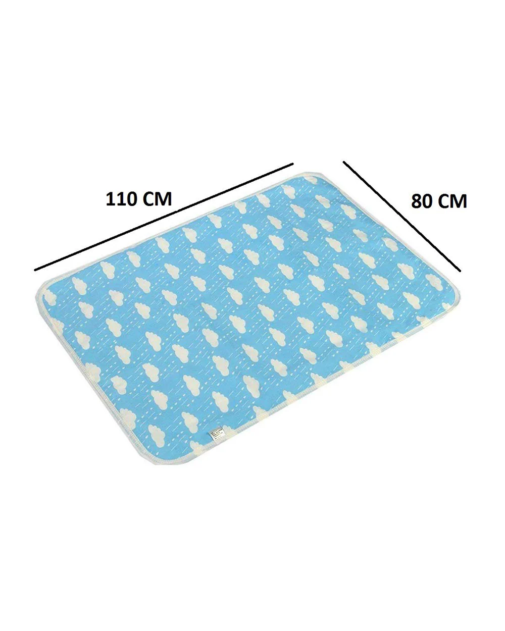 Syga Waterproof Diaper Changing Mat And Mattress Protector-Multilayer-Blue Cloud Design - Image 25