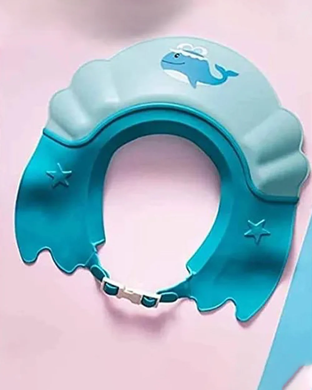 Syga Whale Print Shower Cap-Blue
