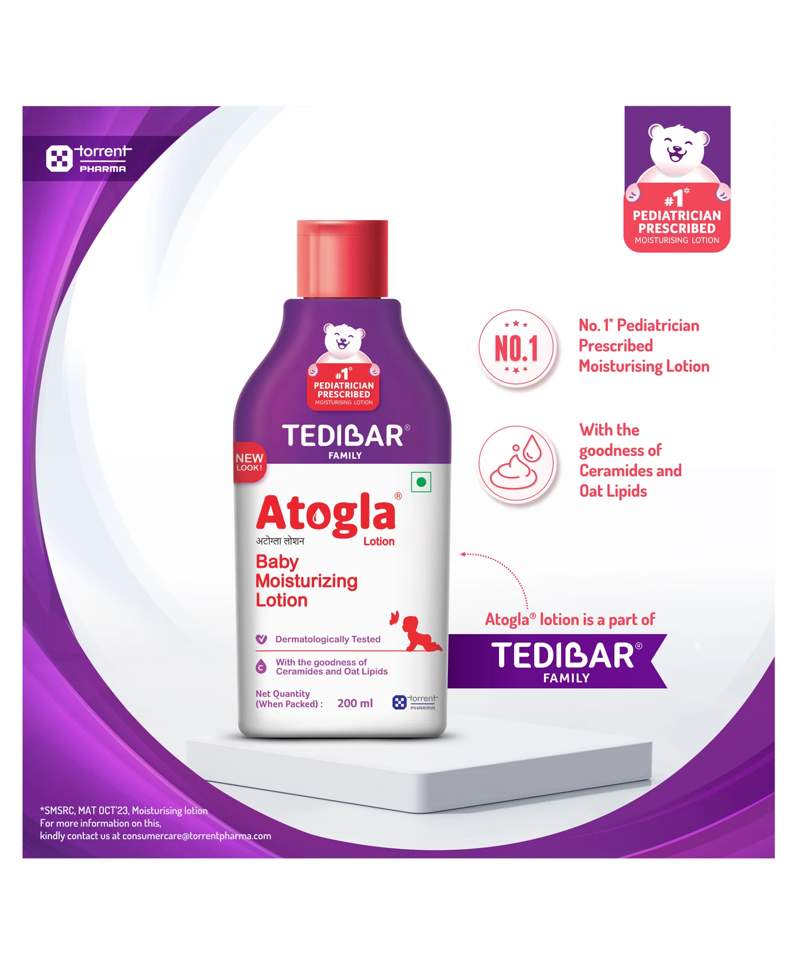Tedibar Atogla Baby Lotion-With Ceramides & Oat Lipids - Image 8