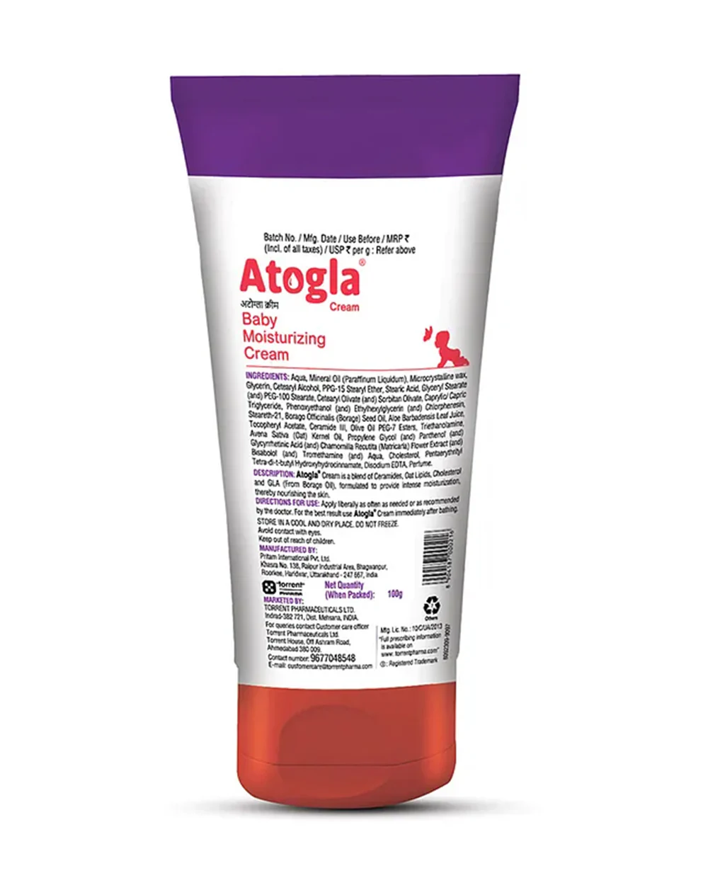 Tedibar Atogla Baby Moisturizing Cream-With Ceramides & Oat Lipids - Image 3