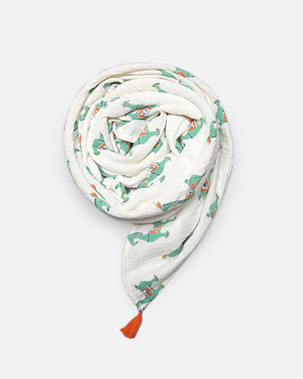 The Almirah Bankura Green Swaddle-Organic Cotton Muslin-Infant Wraps - Image 2