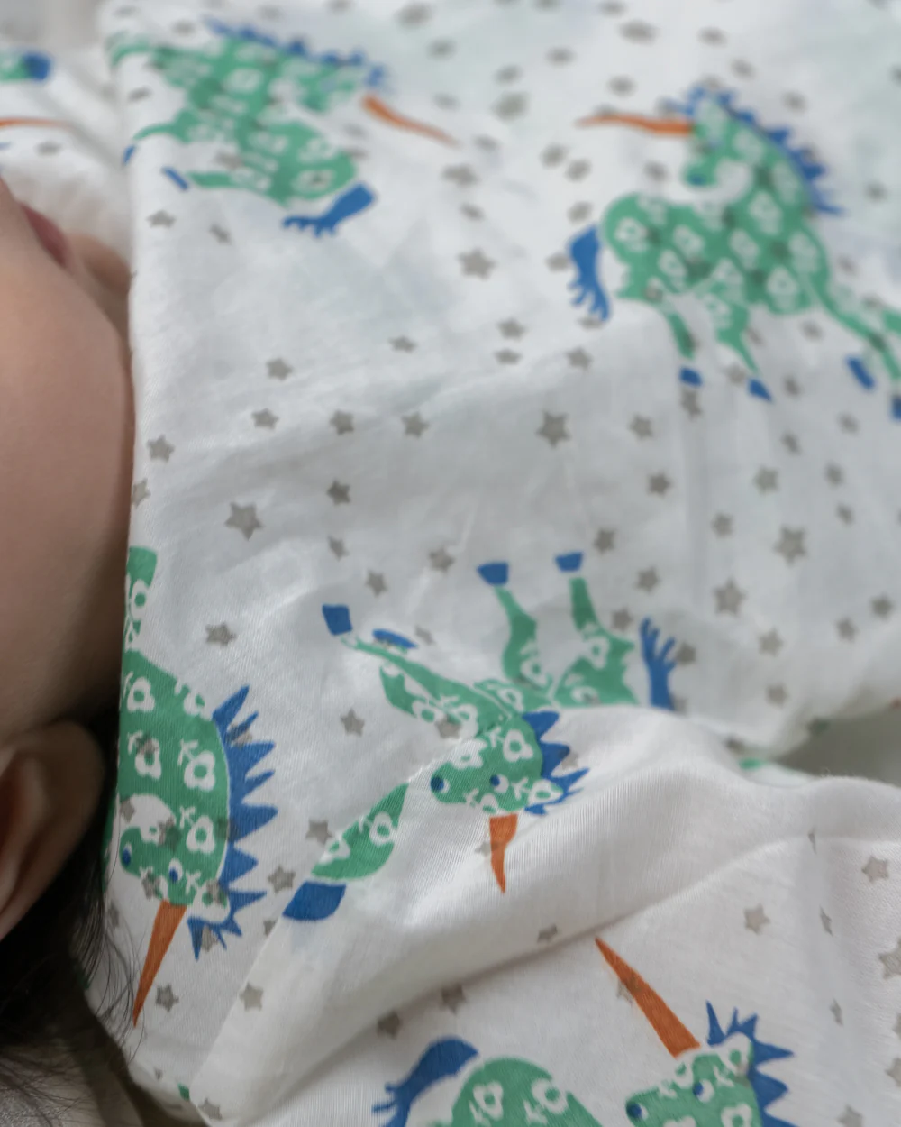 The Almirah Green Jhabla Set-Unicorn-Organic Cotton-For Infants - Image 5