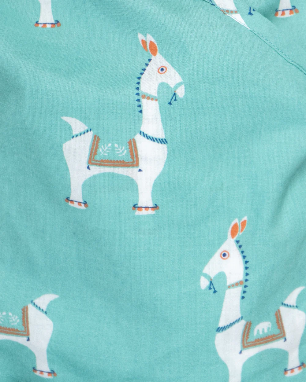 The Almirah Green Kimono Set-Bankura-Organic Cotton-For Infants - Image 4