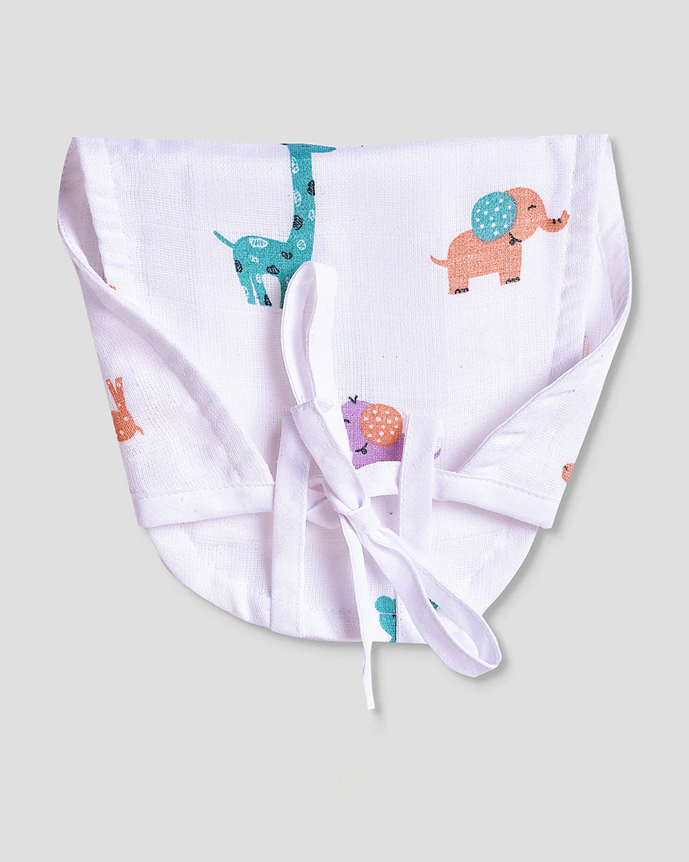 The Boo Boo Club Animal Print Cloth Nappy Combo-GOTS Certified Organic Cotton-Washable & Reusable-Pack of 4 - Image 2