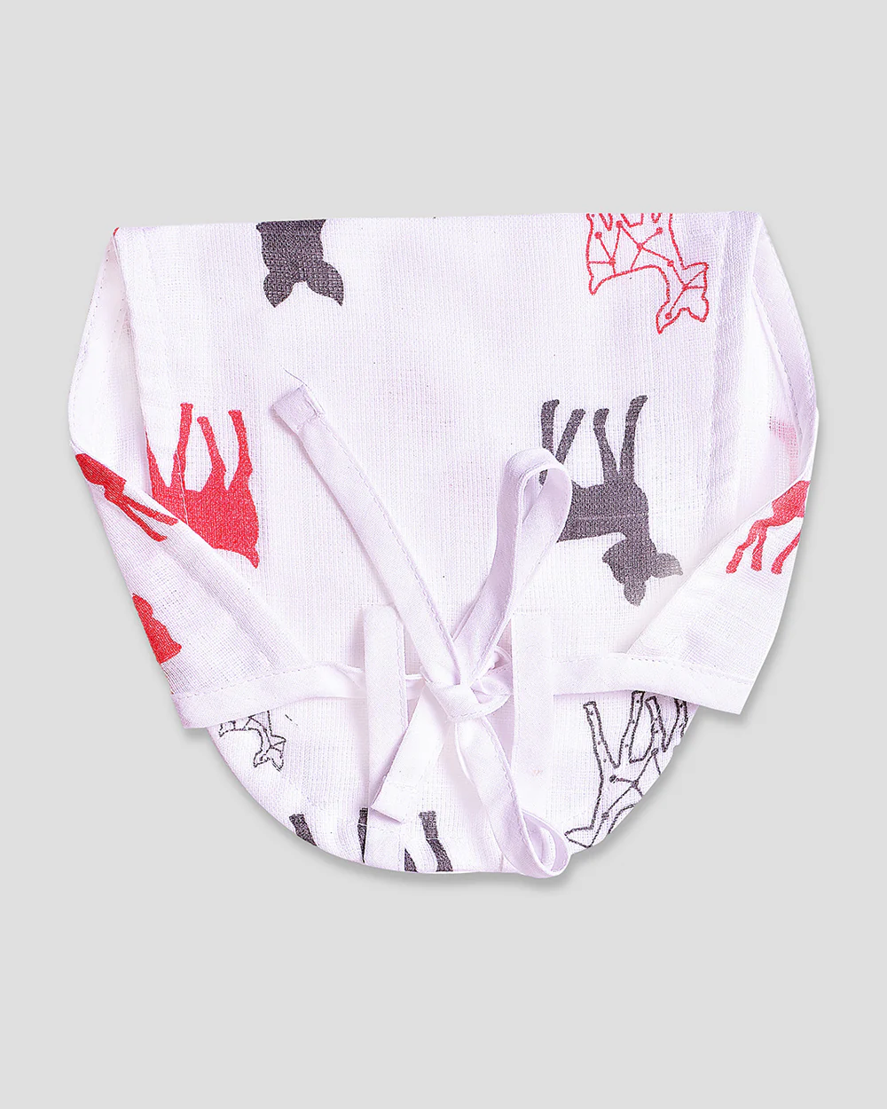 The Boo Boo Club Animal Print Cloth Nappy Combo-GOTS Certified Organic Cotton-Washable & Reusable-Pack of 4 - Image 4