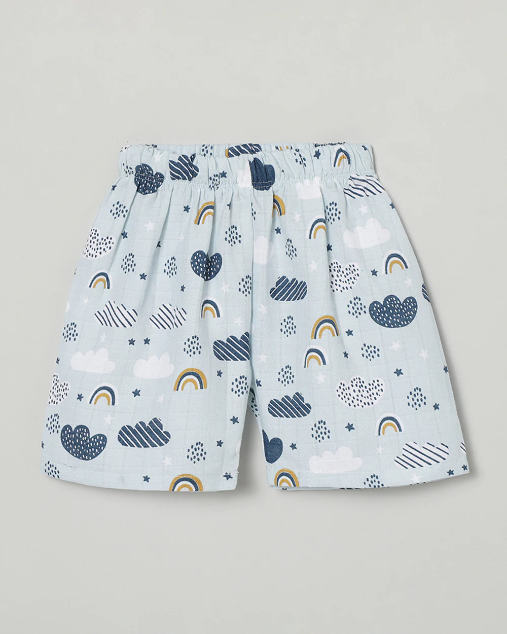 The Boo Boo Club Blue Coord Set-Cloud-Muslin-For Infants - Image 4