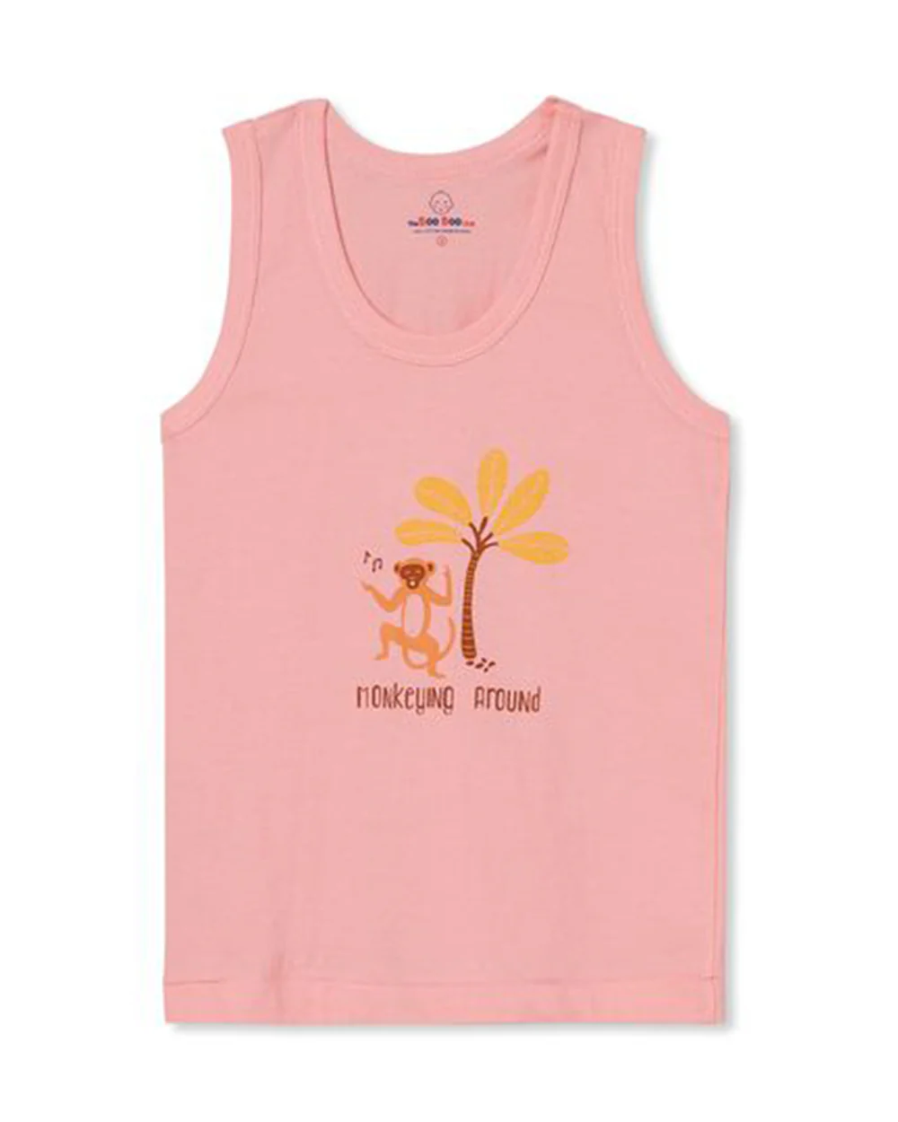 The Boo Boo Club Blue, Peach & Green Vest-Embroidered-Cotton-Pack of 3-For Infants - Image 2