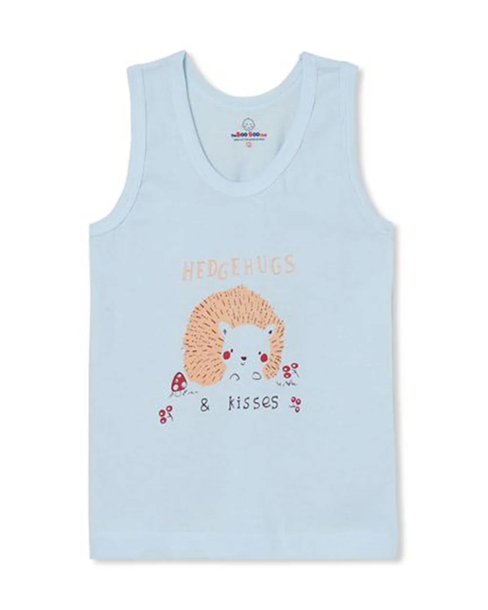 The Boo Boo Club Blue, Peach & Green Vest-Embroidered-Cotton-Pack of 3-For Infants - Image 3