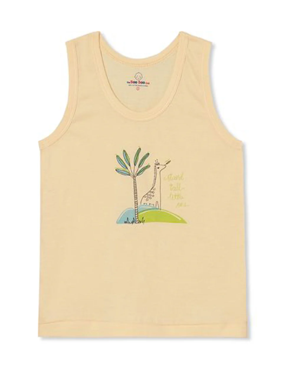 The Boo Boo Club Blue, Pink & Yellow Vest-Embroidered-Cotton-Pack of 3-For Infants - Image 3