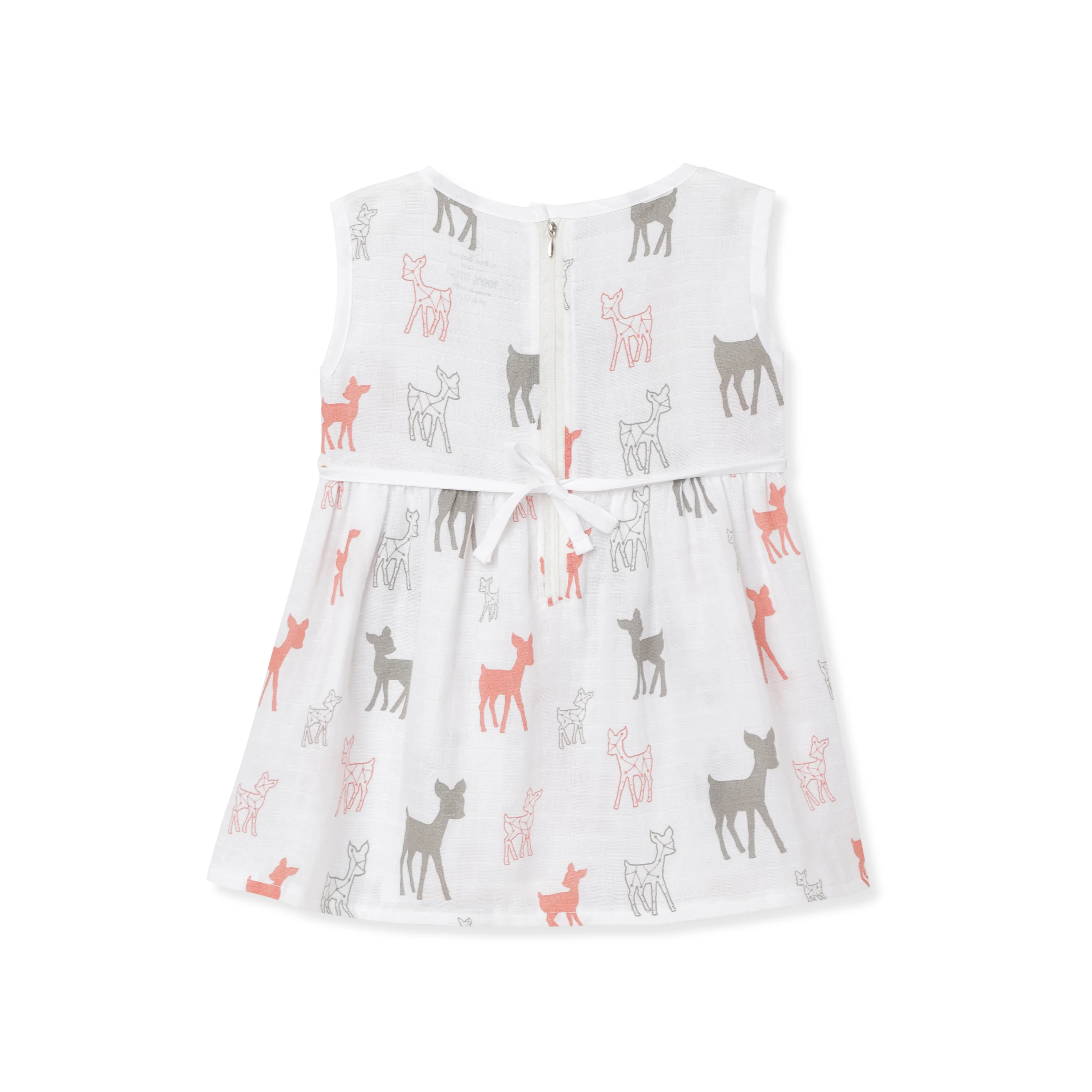 The Boo Boo Club White Frock Dress-Deer-Muslin-For Infants - Image 2
