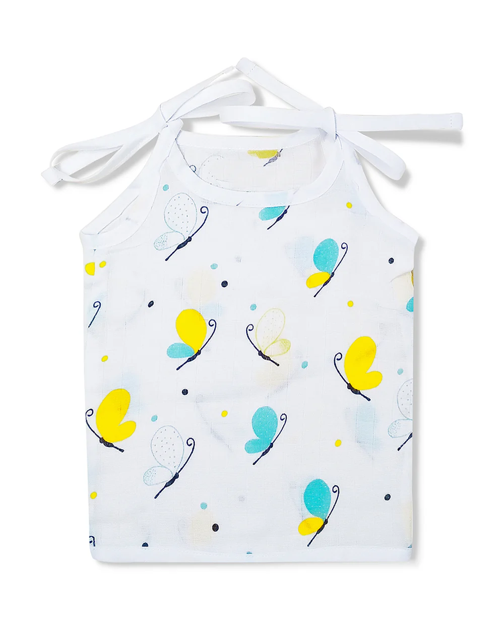The Boo Boo Club White Vest-Animal Print-Muslin-Pack of 4-For Infants - Image 3
